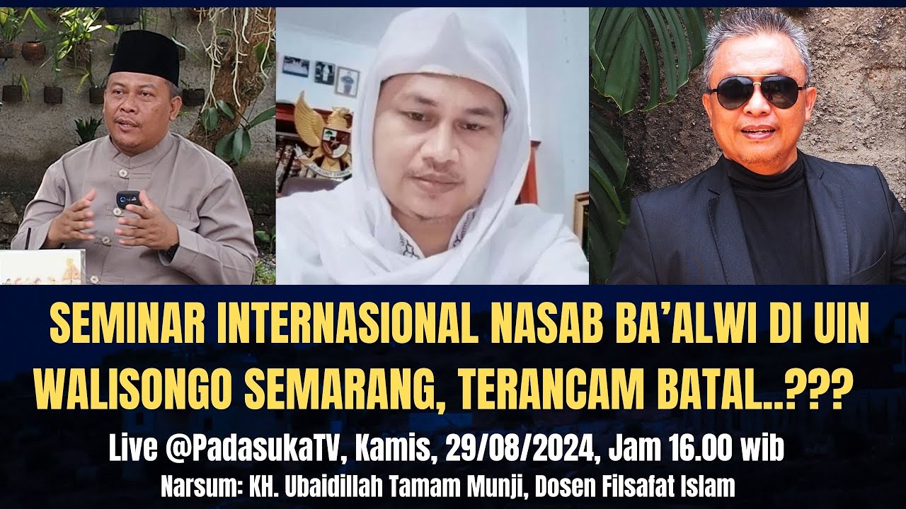 🔴 [Live] Seminar Internasional Nasab Ba'alwi di  UIN Walisongo, Terancam Batal..???