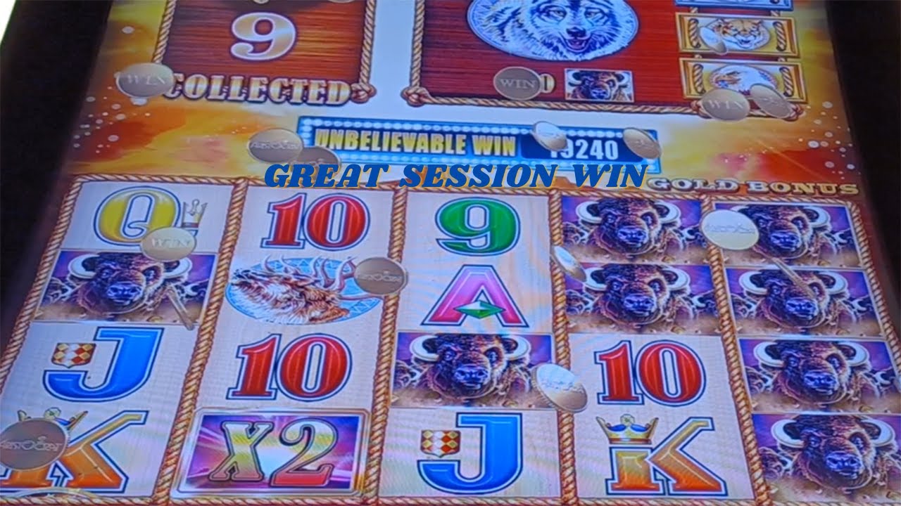 GREAT SESSION WIN On BUFFALO GOLD Slot Machine 2 Cent & Penny Denom - SunFlower Slots