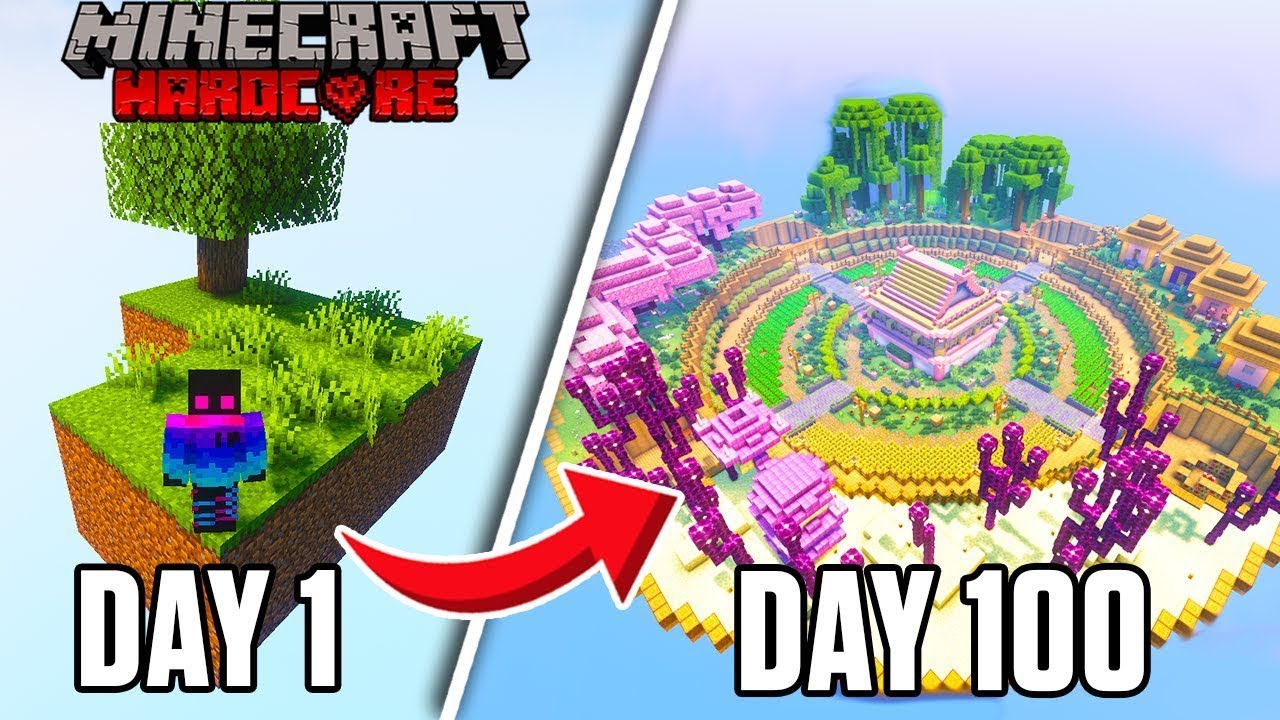 Ultimate Minecraft Challenge: 100 Days In Skyblock Infinite!