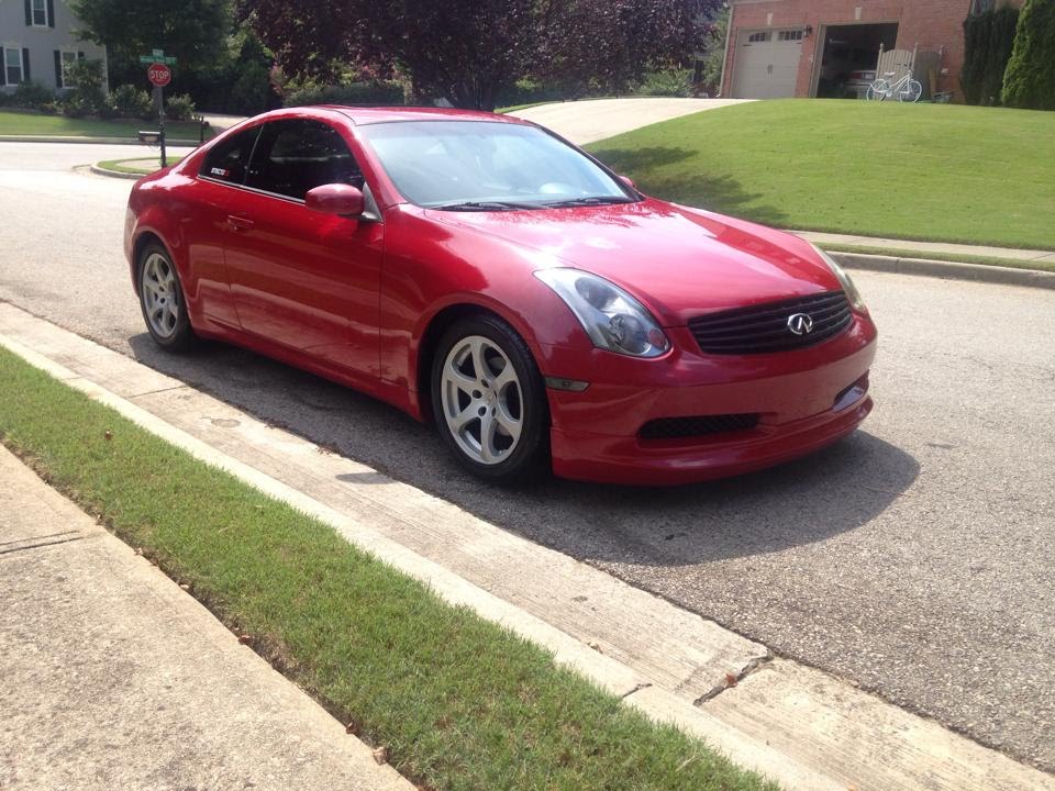 G35 Coupe Stillen Cold Air Intake Before and After