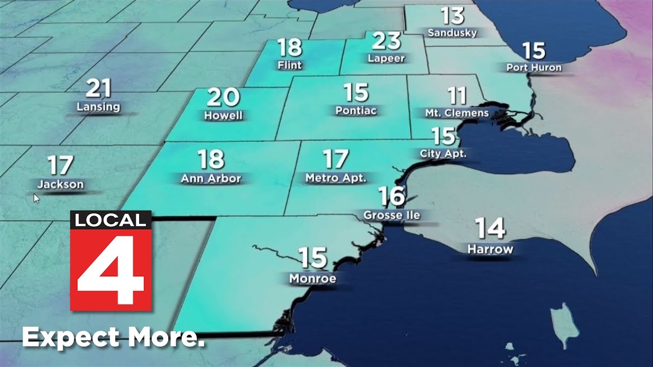 Metro Detroit weather forecast Feb. 9, 2026 -- 5 p.m. Update