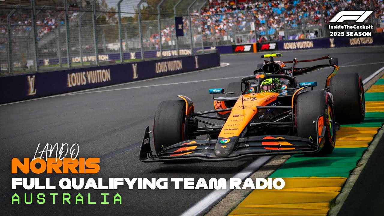 Lando Norris Full Qualifying Team Radio | 2025 Australian Grand Prix