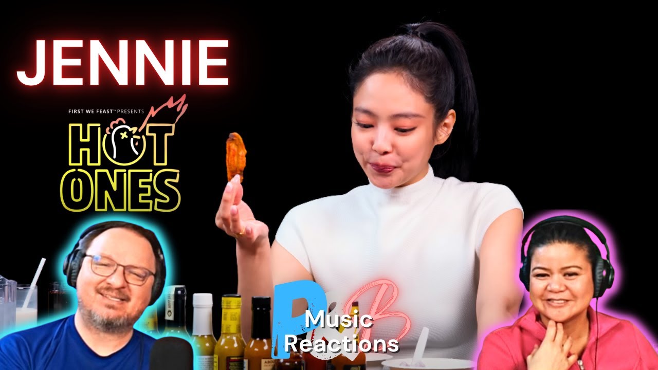 Дженни зовет на помощь, поедая острые крылышки (видеоинтервью Hot Ones) | Реакция пар!