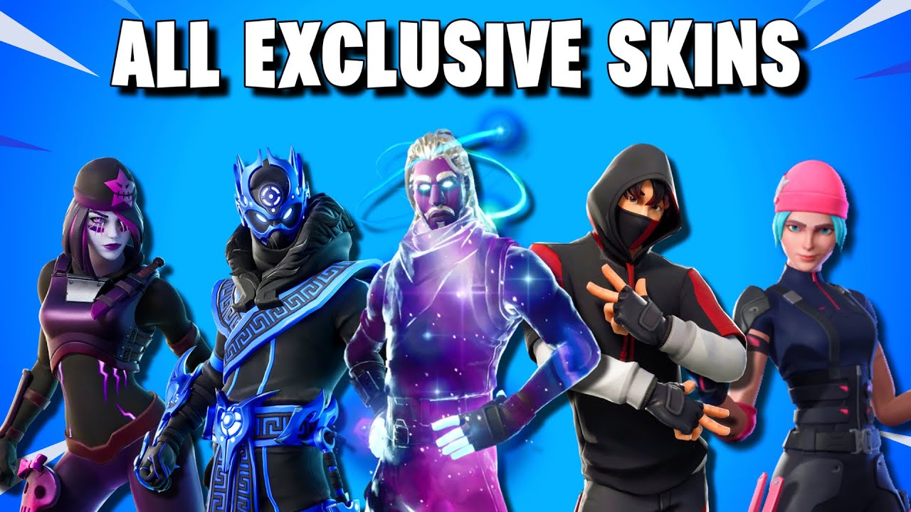 All Exclusive Skins in Fortnite! (2018-2025)