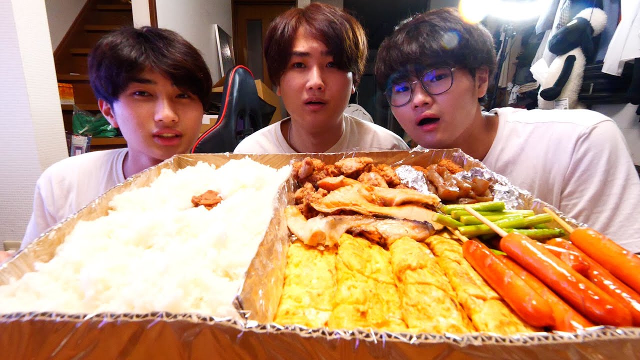 お母さんお弁当デカすぎ。。。【大食い】