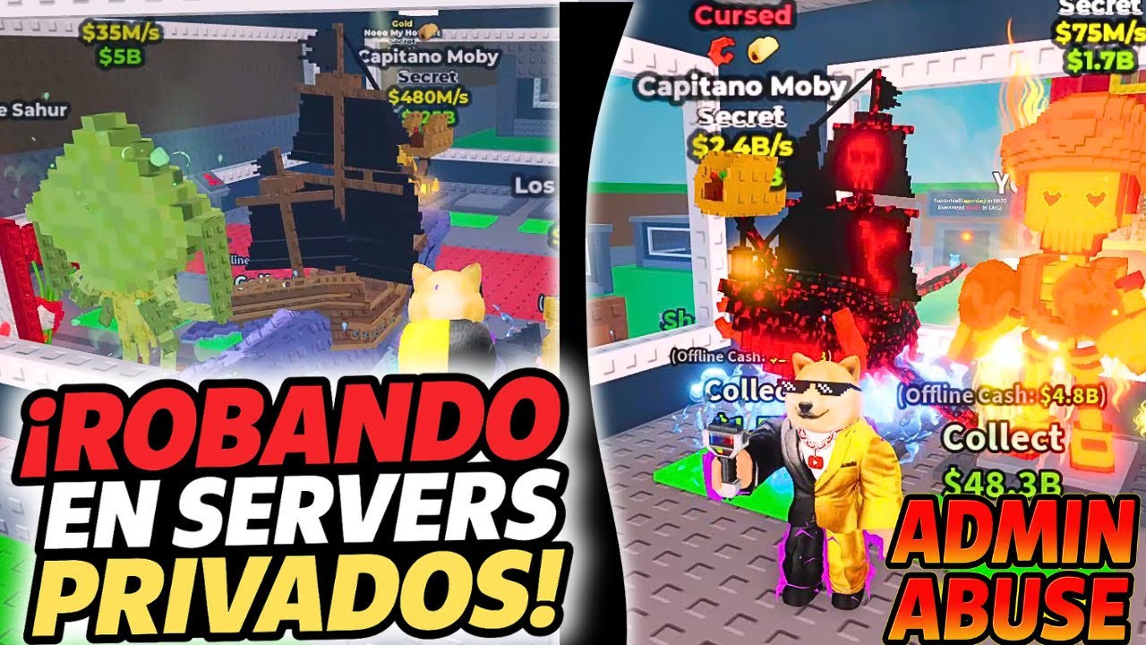MI MEJOR ROBO EN SERVIDORES PRIVADOS ANTES DEL ADMIN ABUSE… ENCONTRÉ 2 CAPITANO MOBY 😱🔥