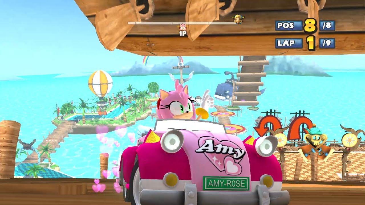 AMY Monkey Target 9 Laps Expert (Request) Sonic & Sega All-Stars Racing