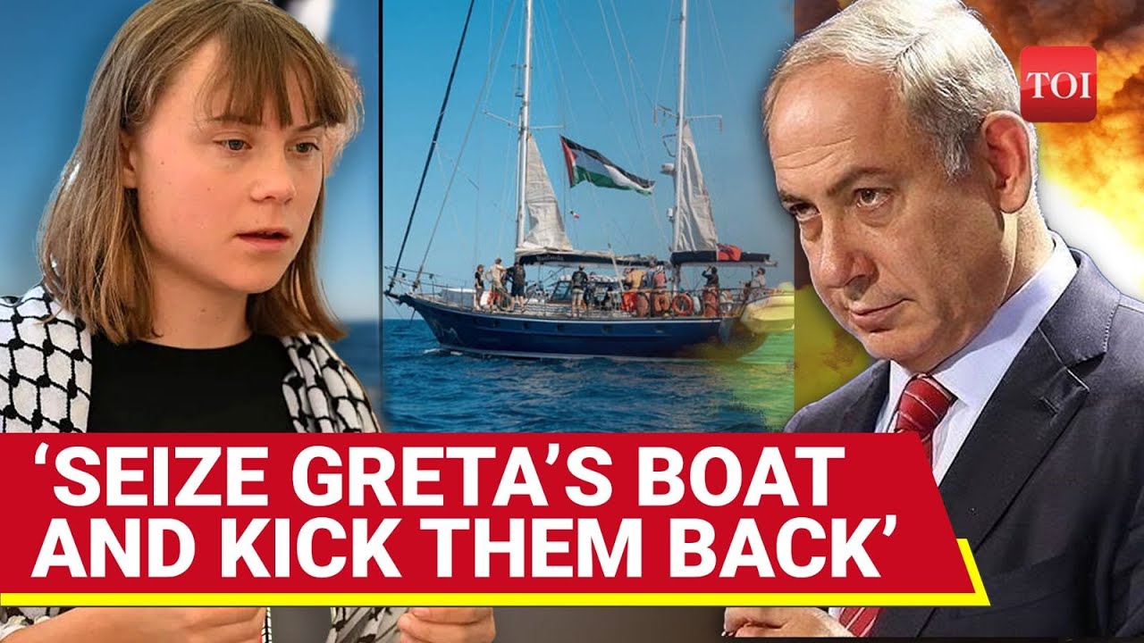 Israel Army AMASSES To Arrest Greta Thunberg, Seize Madleen Gaza Flotilla | WATCH