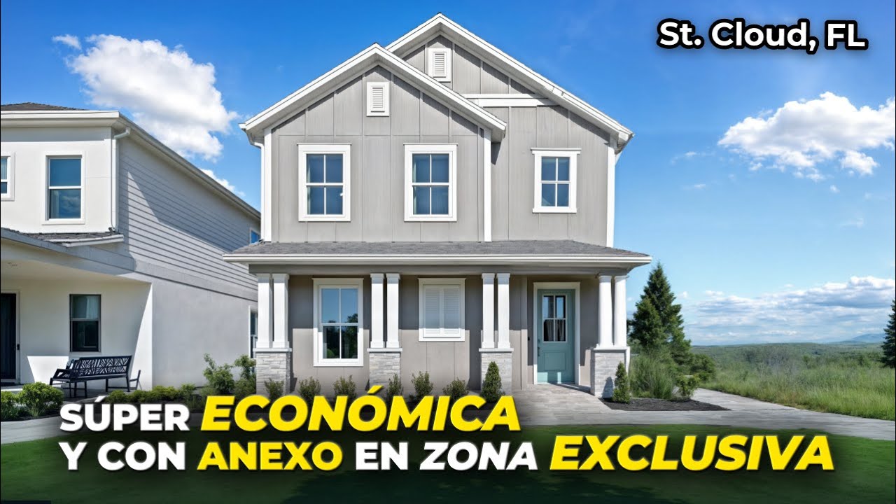 Renta doble: Casa nueva con anexo 🤑 en descuento en zona de alto crecimiento en St. Cloud, Florida.