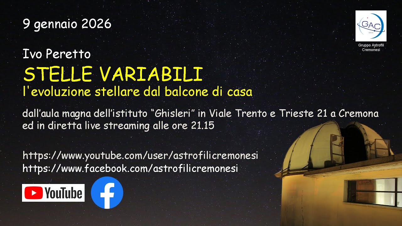 STELLE VARIABILI, l'evoluzione stellare dal balcone di casa