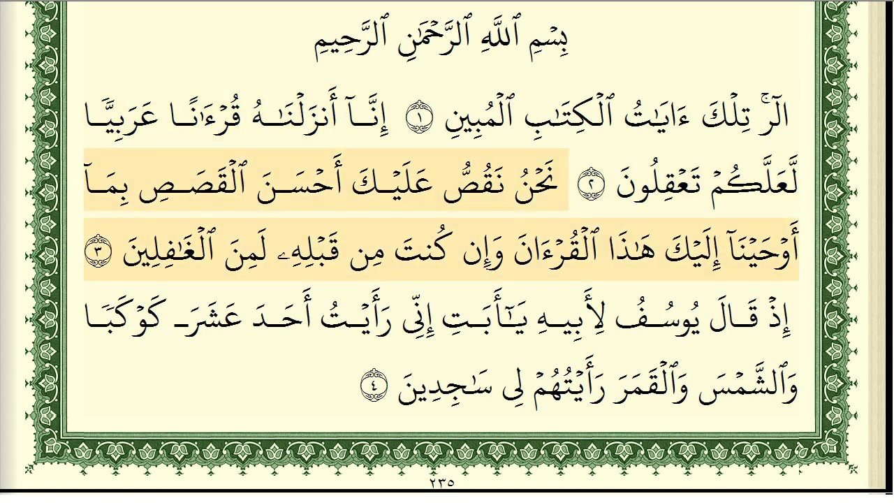 ايمن سويد سورة يوسف كاملة مكتوبة  HD