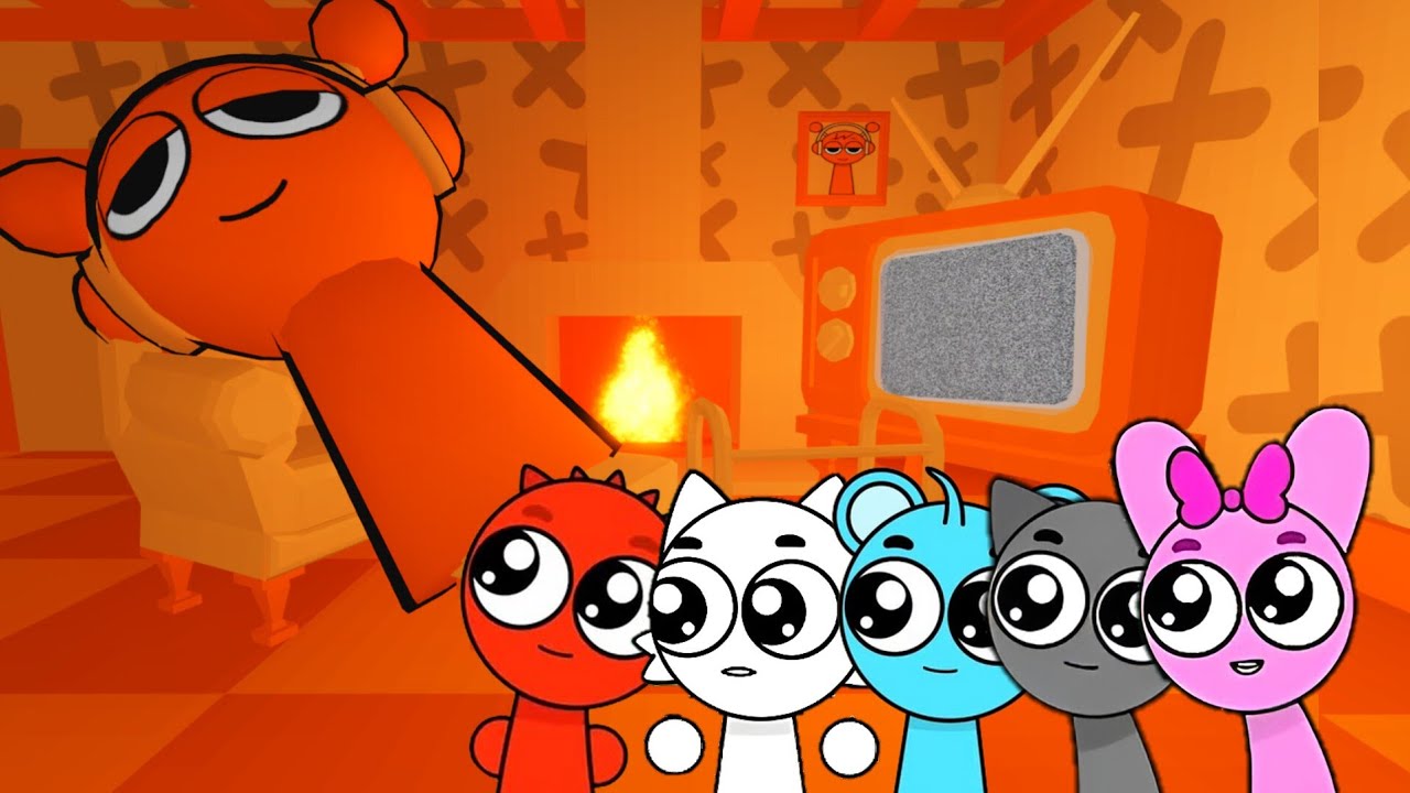 Sprunki Baby Raddy, Wenda, Sky, Gray & Pinki Played Sprunki Oren House Escape Obby in ROBLOX 