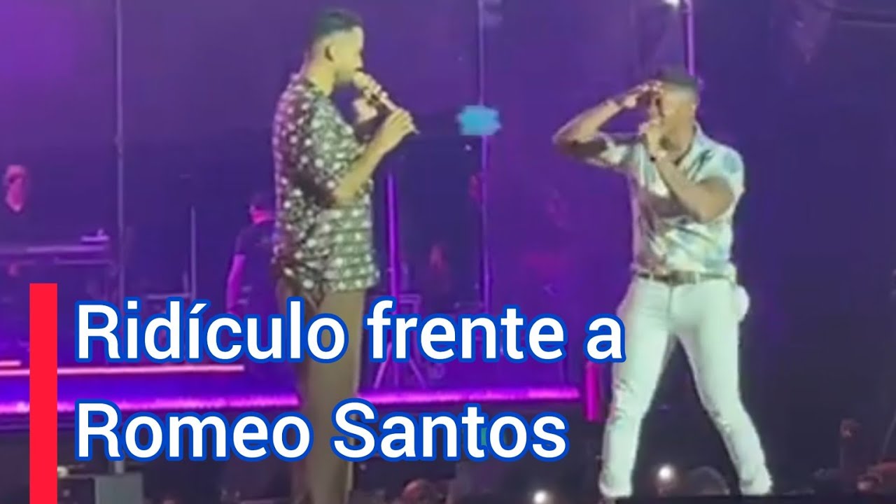 El Romeo Catracho desepcionó en el escenario y Romeo Santos prefirio que subiera alguien mas.