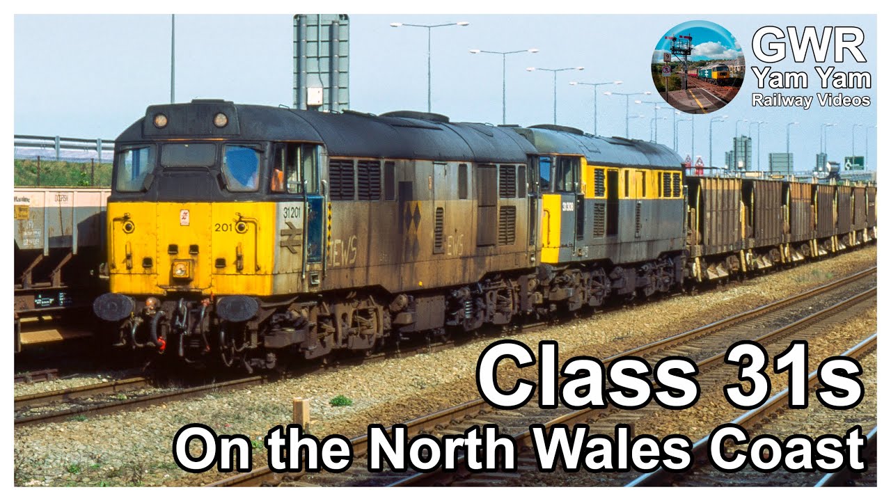 Class 31s on the North Wales Coast in the 1990s - HD Remaster