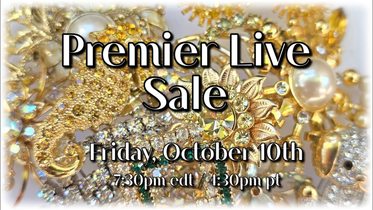 Распродажа винтажных ювелирных изделий Premier Vintage Jewlery Live — распродажа ювелирной коллекции