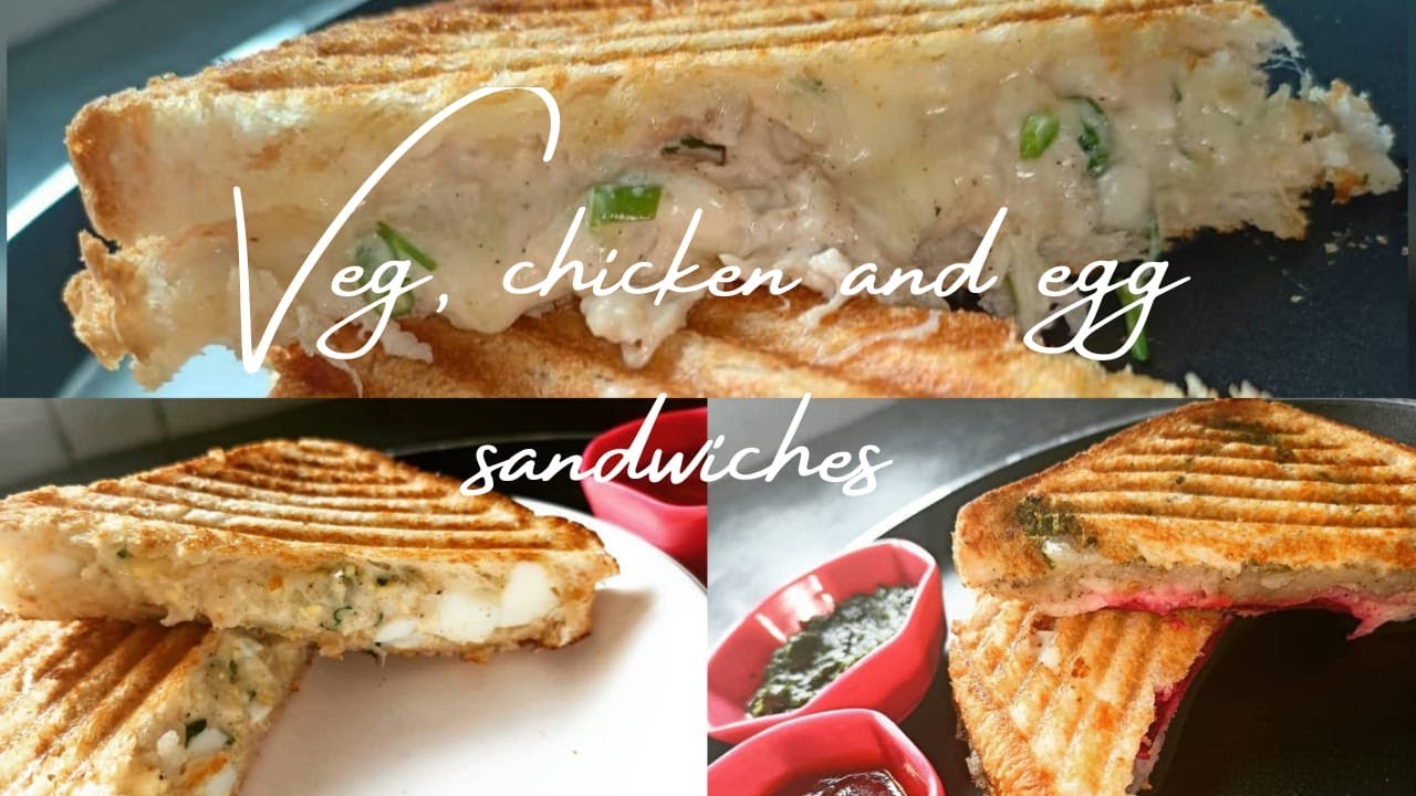 VEG CHICKEN AND EGG SANDWICHES | QUICK AND EASY SANDWICHES | SANDWICH RECIPE
