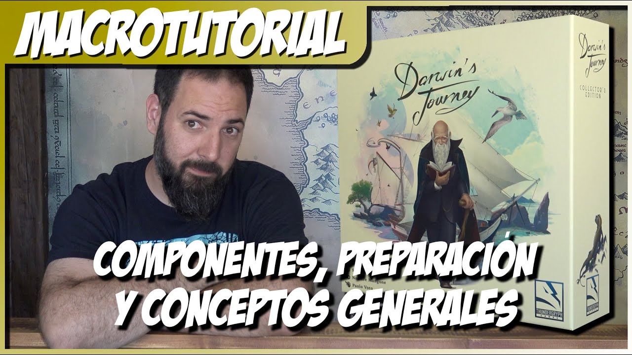 DARWIN'S JOURNEY | COMO SE JUEGA PARTE 1/4 | COMPONENTES, PREPARACIÓN Y CONCEPTOS BÁSICOS