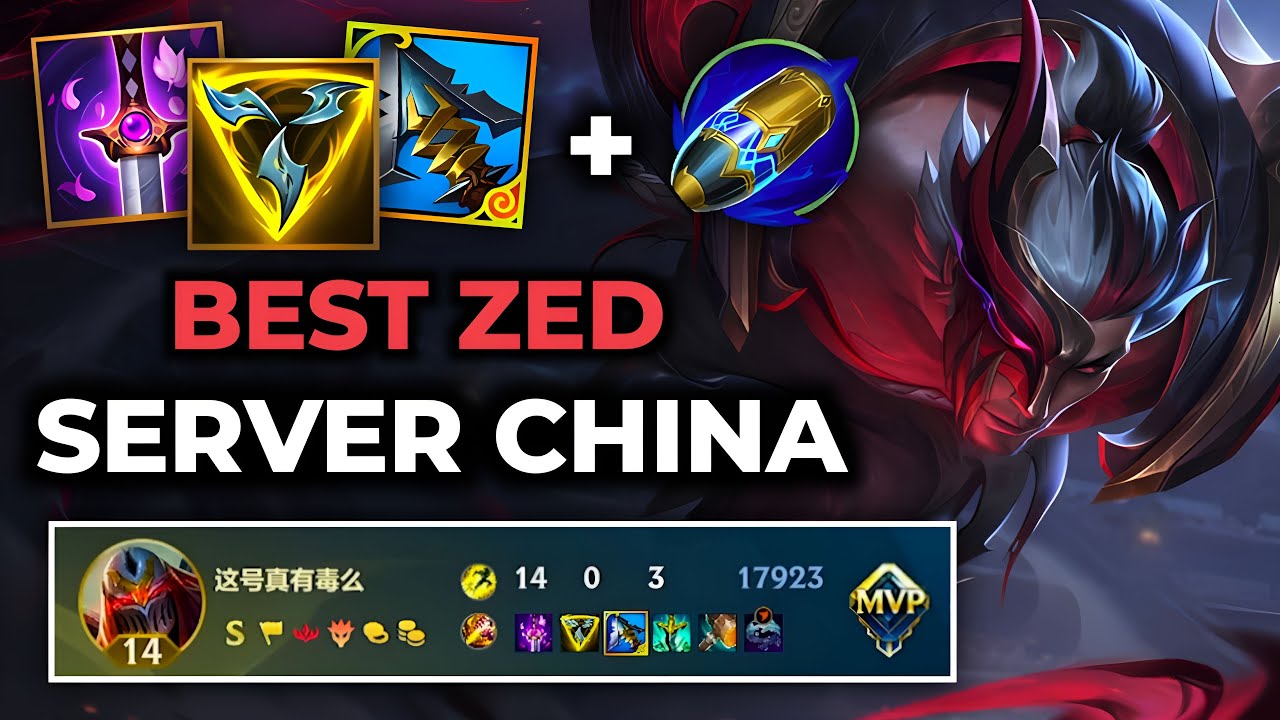 Zed Wild Rift China - Build Runes Guide Patch 6.3g - Gameplay Zed Season 19