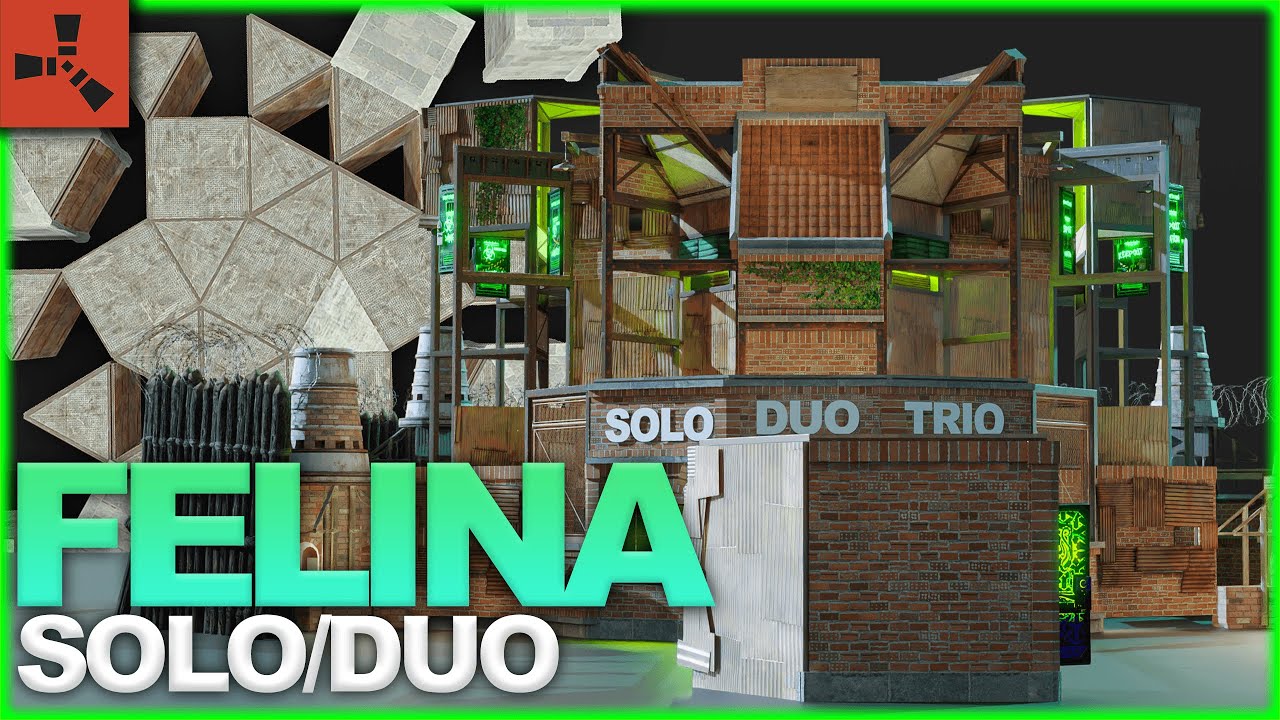 The Felina - COZY Trio CORE - Double BUNKER - META Compound & Roof - RUST Base Designs 2023