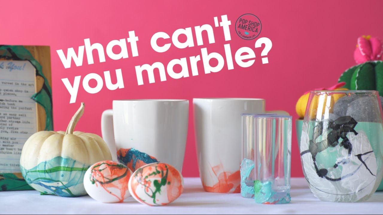 What Can't You Marble? DIY Nail Polish Marbling by Pop Shop America