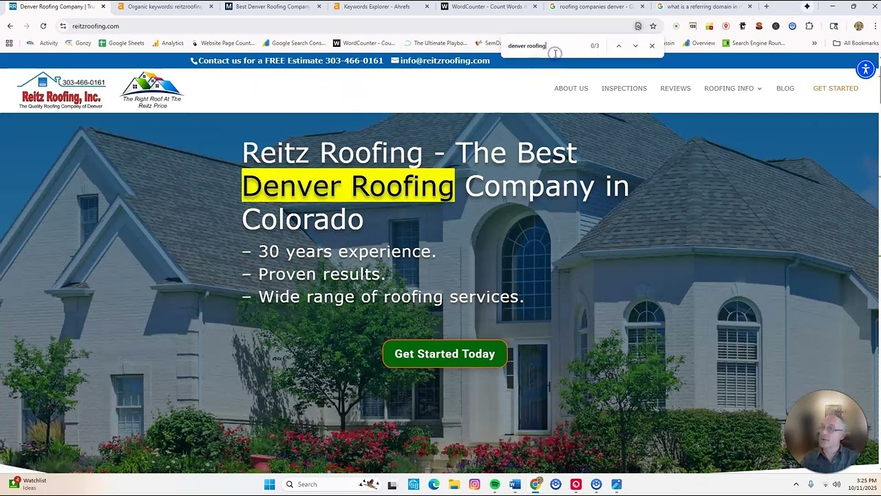 Reitz Roofing Website Tips