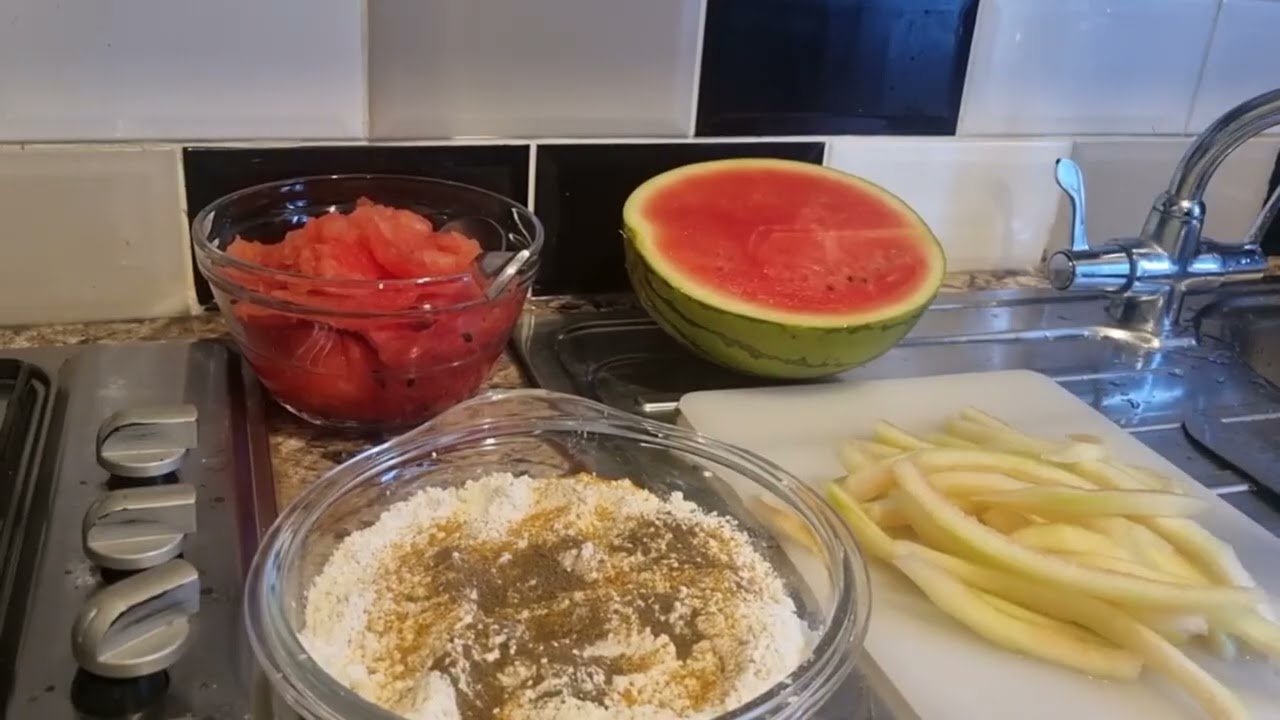 Turn your watermelon skin into ultimate savoury snacks crispy on the outside  juicy on the inside 