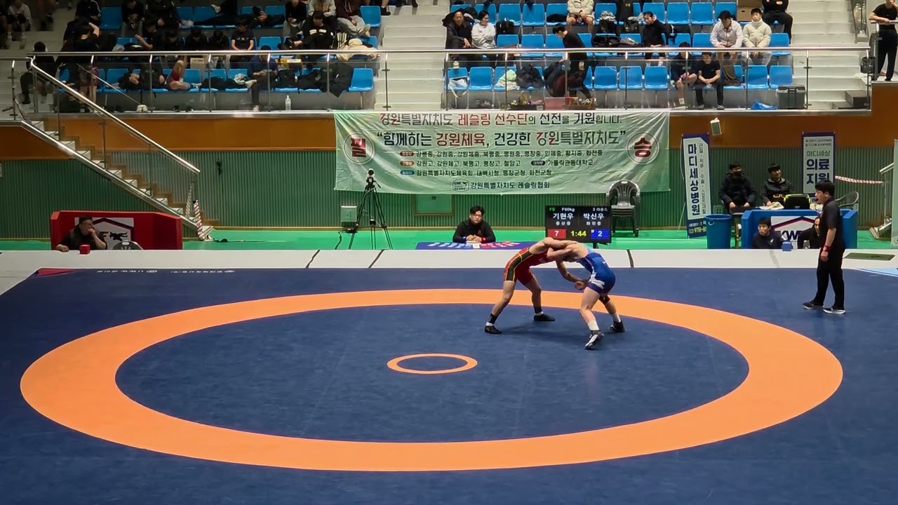 기현우 60KG 준준결승 제36회 회장기 전국중학교레슬링대회  