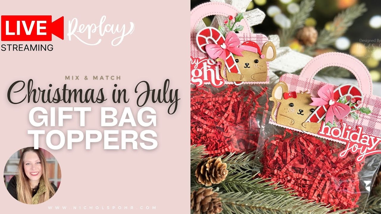 MAGICAL Mouse Christmas in July Gift Bag Toppers!