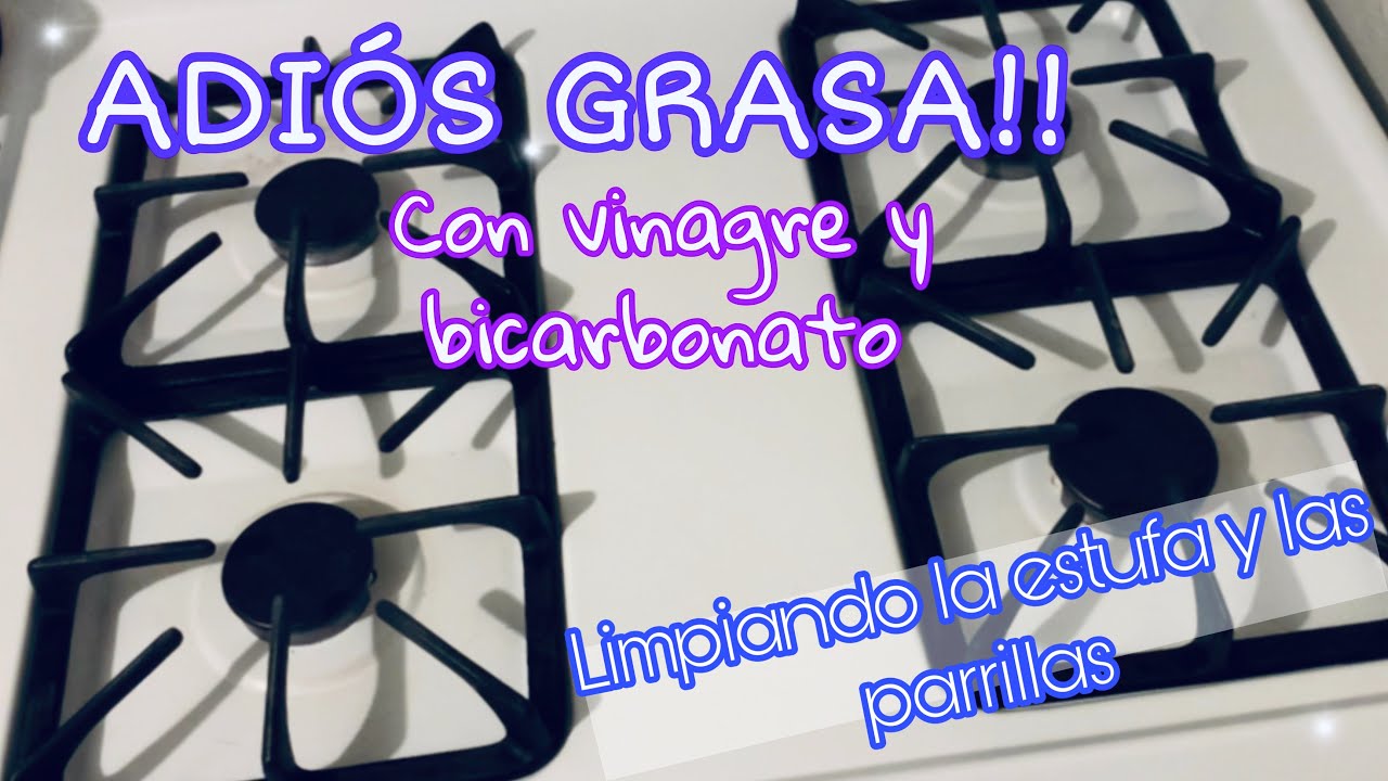 ✅LIMPIEZA de la ESTUFA con VIANGRE y BICARBONATO-TIPS DE LIMPIEZA DEL HOGAR|como limpiar LA GRASA