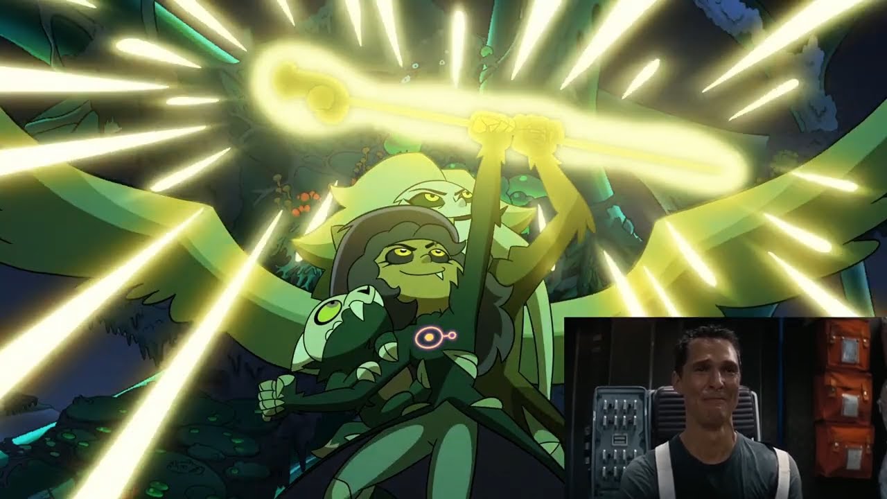 The Owl House fans watching TOH ending (Interstellar crying meme)