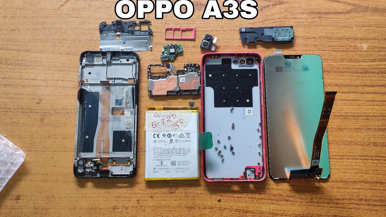 Oppo A3s Full complete setup 📱 Motherboard, Camara, battery, speaker, Display,
