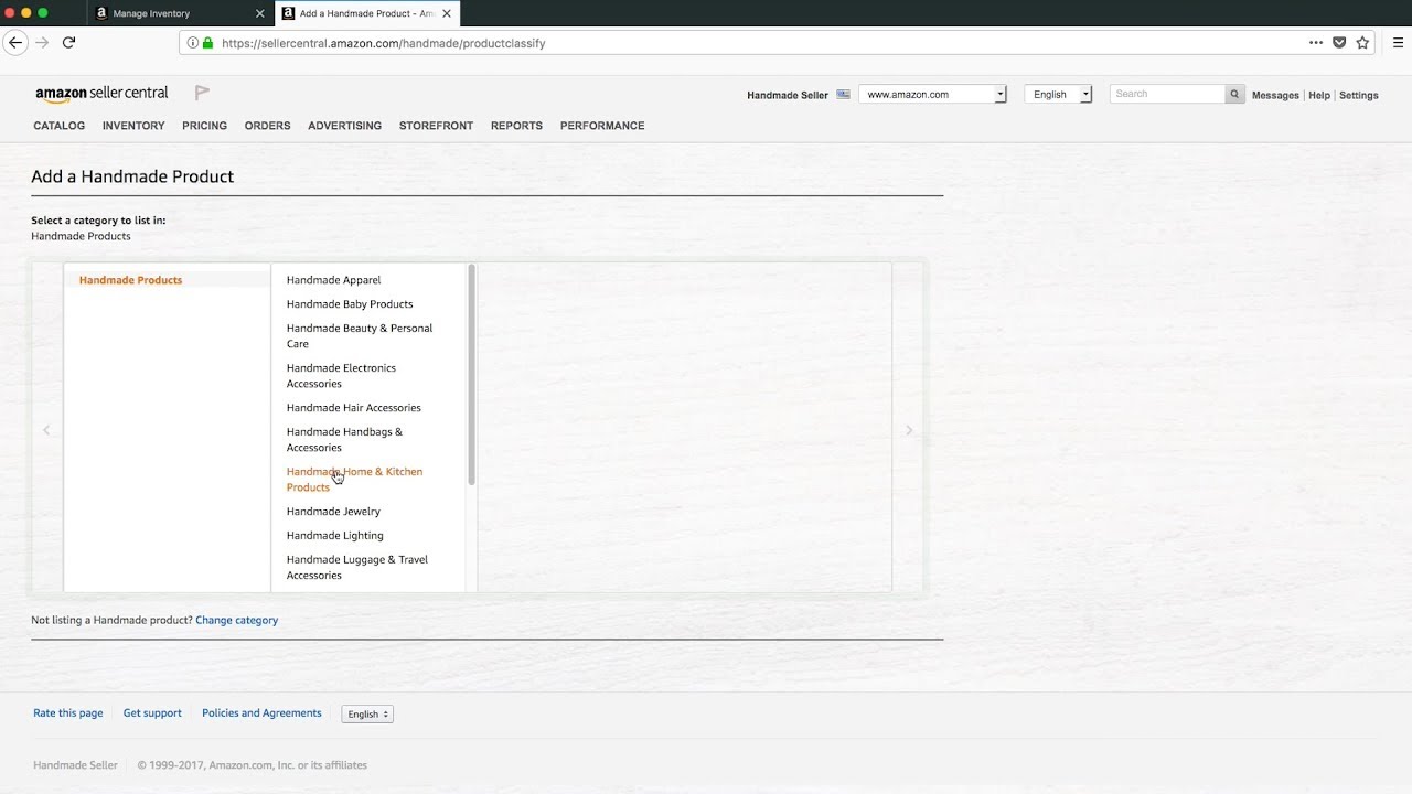 Amazon Handmade Product Detail Page: Listing Your First Product