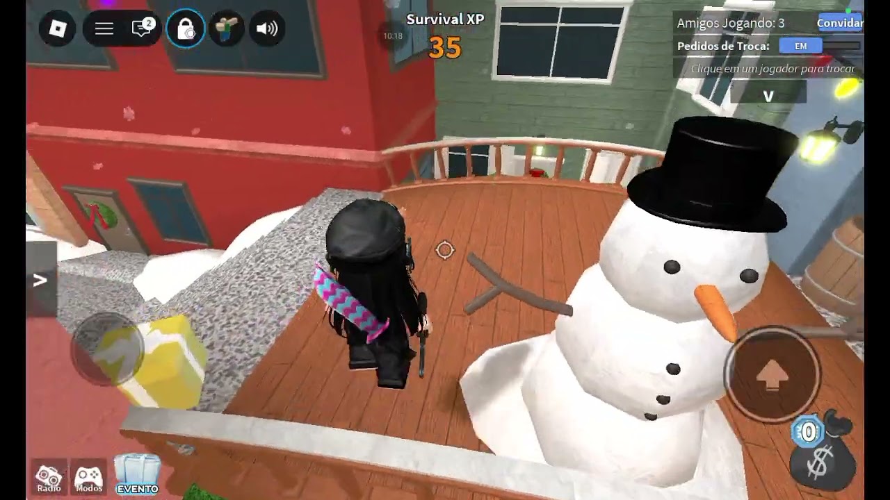 Primeira vez a jogar mm2 com o Paulino 🥳💥