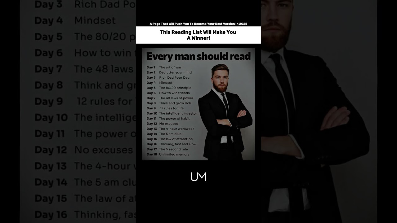 18 Books Every Man Must Read | #BooksToRead