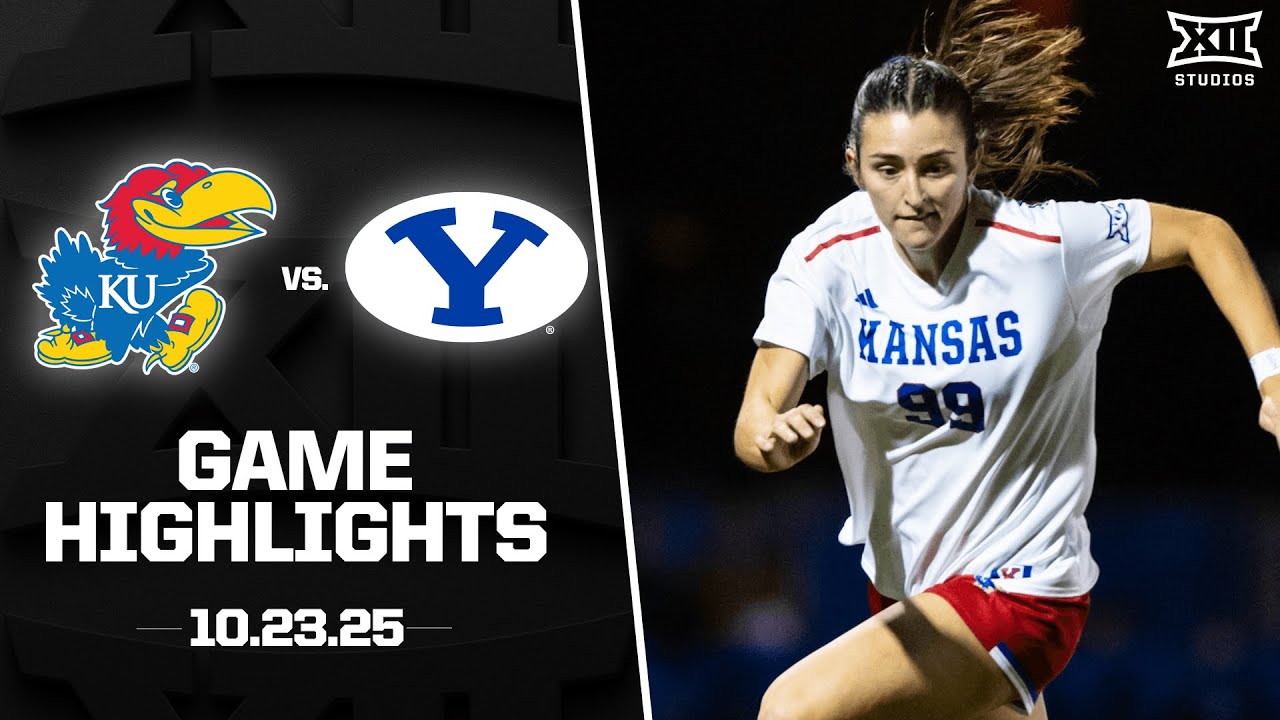 Kansas vs. BYU Highlights (10.23.25) | 2025 Big 12 Soccer