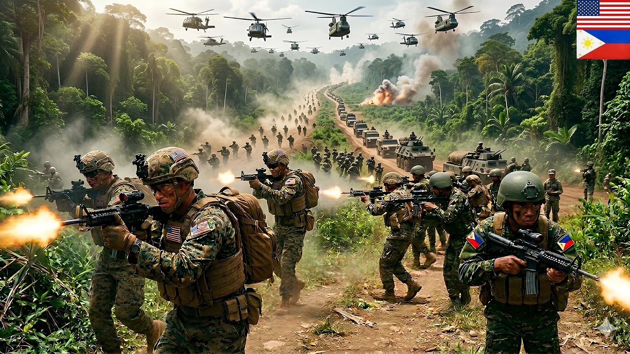 Philippines Shoked!! US Marines Conduct Jungle Patrol with Philippine Marines During MAREX 2026 🇺🇸🇵🇭