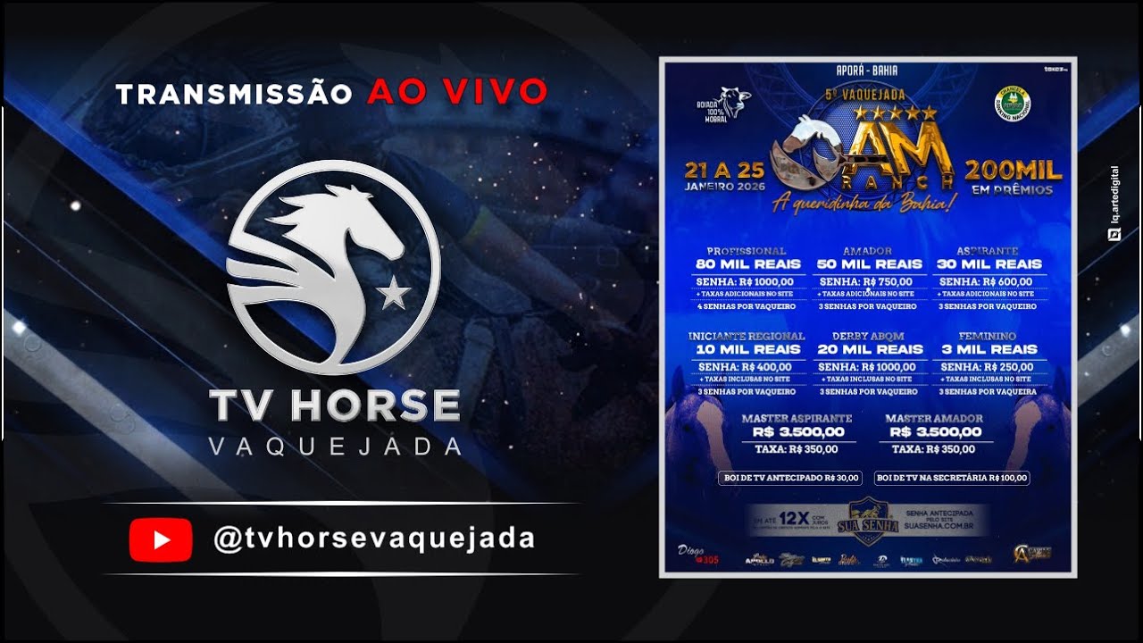 VAQUEJADA AO VIVO | DISPUTAS | AM RANCH - APORÁ - BA