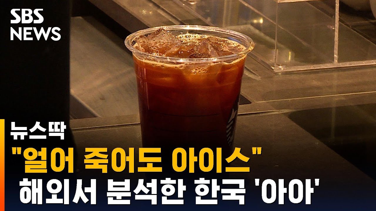 외신에도 등장한 '얼죽아'&hellip;매장 음료 10잔 중 7잔은 '아이스' / SBS / 뉴스딱
