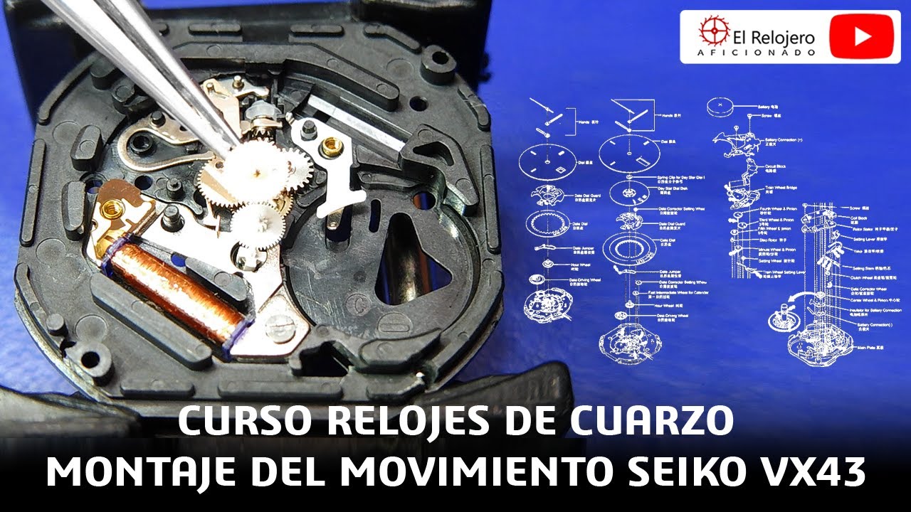Курс SEIKO кварц  VX43, VX42, VX33, 7N43 [Часть 3, сборка и смазка]