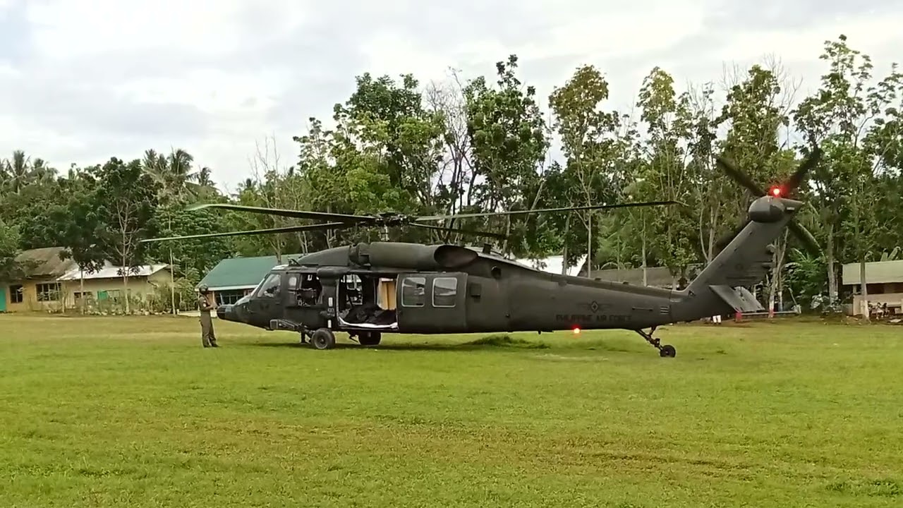 Black Hawk Helicopter Onboard @ Balut Island