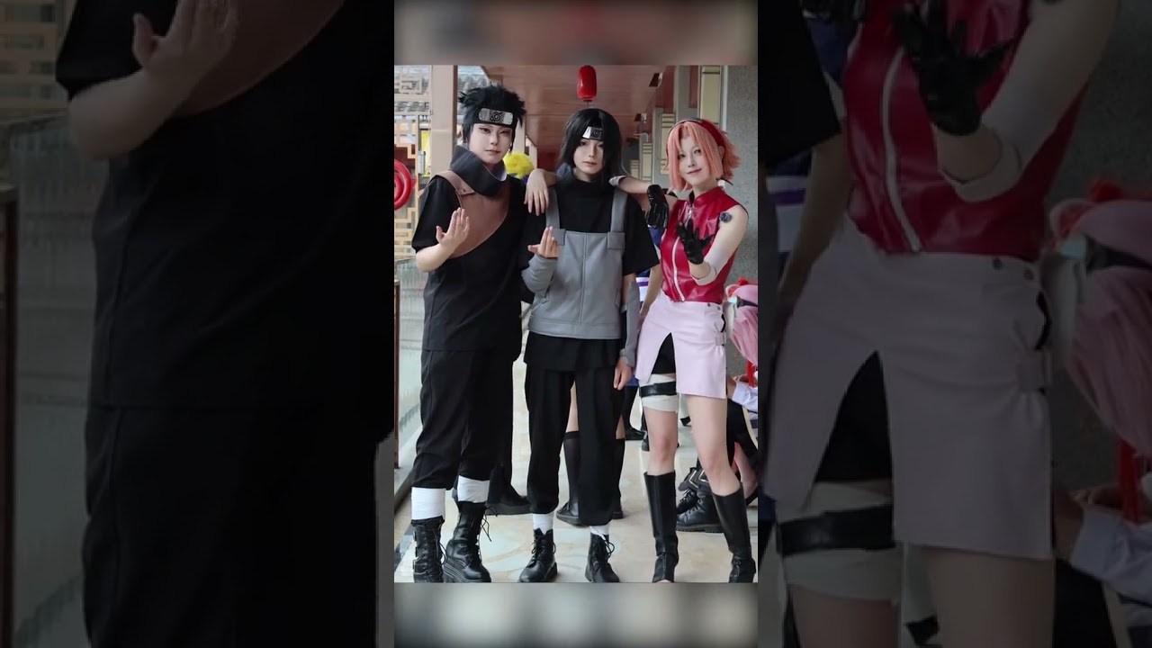 Itachi and shisui reborn just to make reels with Sakura☠️ #naruto #cosplay #notmine #sakura #sasuke