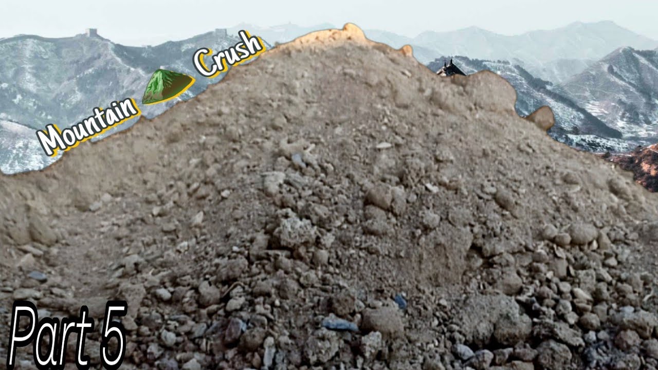 Series: Mountain ⛰️ Crush | Part 5| Grainy Sand cement asmr