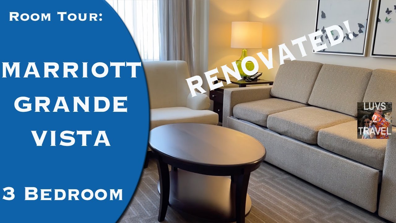 MARRIOTT GRANDE VISTA 3 Bedroom Villa RENOVATED Room Tour Orlando - Close to all Theme Parks!