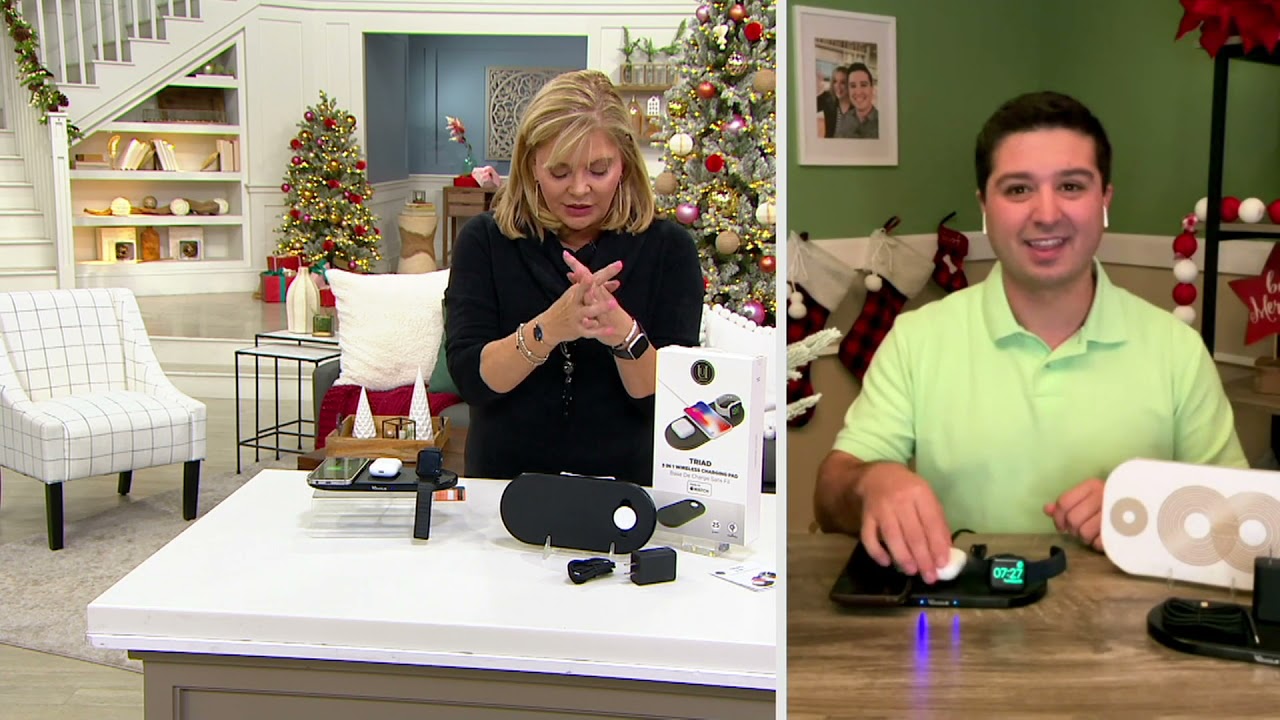 Uunique Triad 3-in-1 Wireless 25 Watt Charging Pad on QVC