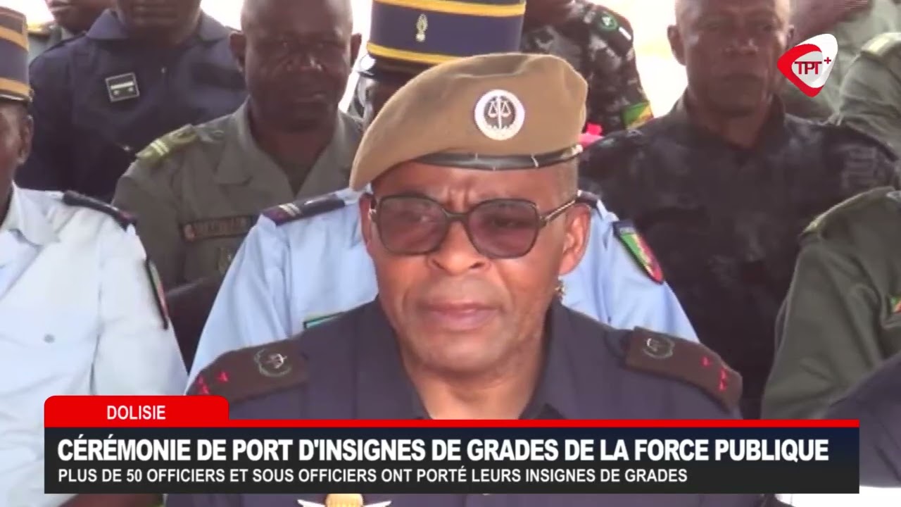 🔴 REPORTAGE | CEREMONIE DE PORT D'INSIGNES DE GRADES DE LA FORCE PUBLIQUE