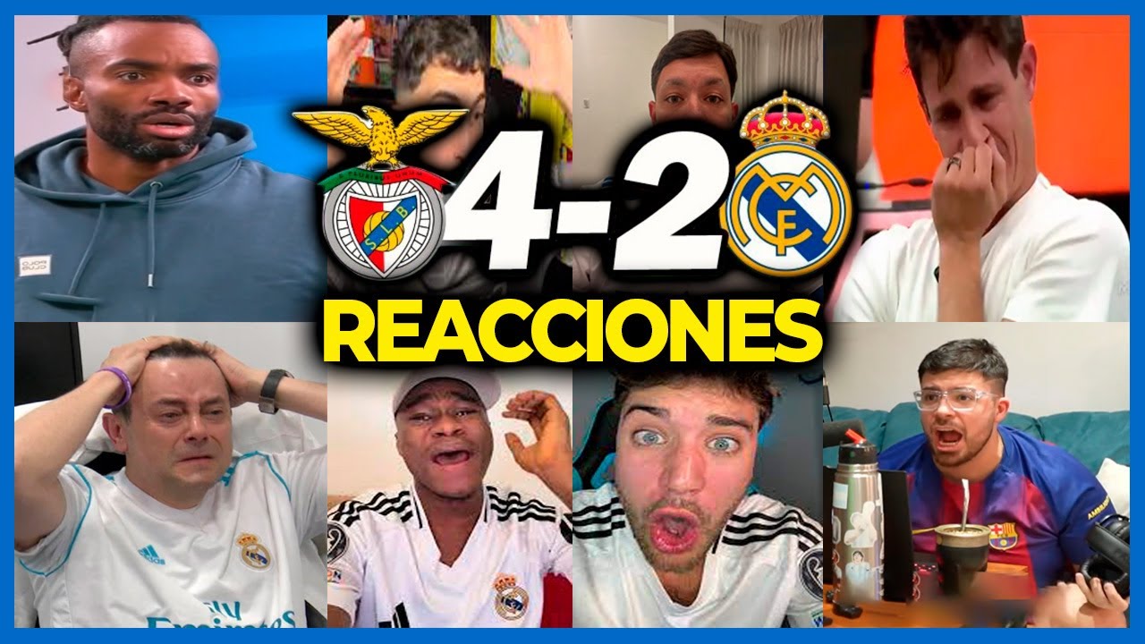 LAS MEJORES REACCIONES y LLOROS MADRIDISTAS a LA DERROTA del REAL MADRID en la CHAMPIONS LEAGUE 🏆