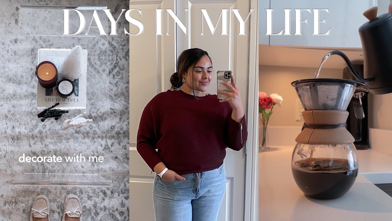 DAYS IN MY LIFE | holiday budget, decorating for christmas, shopping & more!