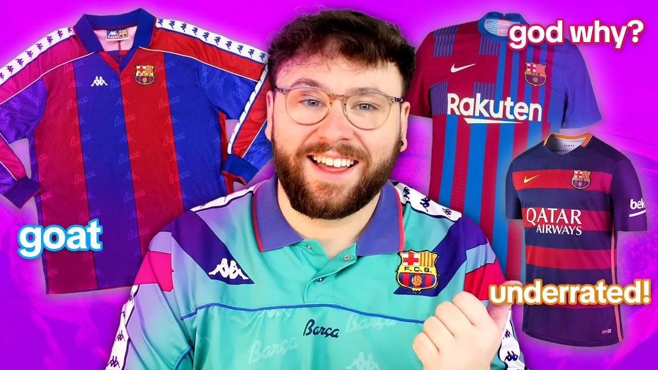 Ranking EVERY Barcelona Home Jersey! 🔴🔵