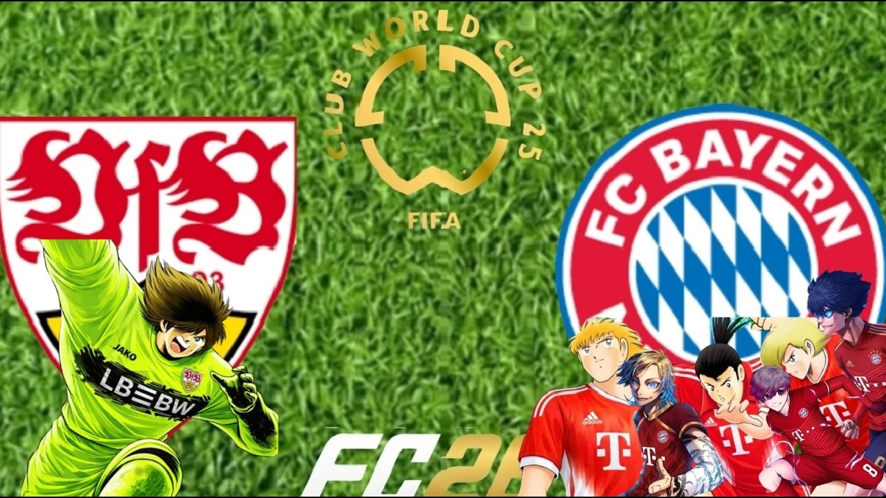 VFB Stuggart VS Bayern Munchen. Mundial de Clubes en Capitan Tsubasa y Blue Lock. Final de Ronda 1