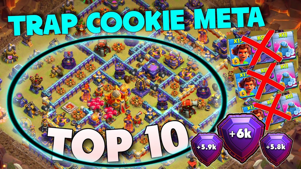 ТОП-10 анти-COOKIE мета TH16 WAR/LEGEND BASE LINK | TH16 PUSH BASE LINK | ANTI 3 STAR BASE LINK
